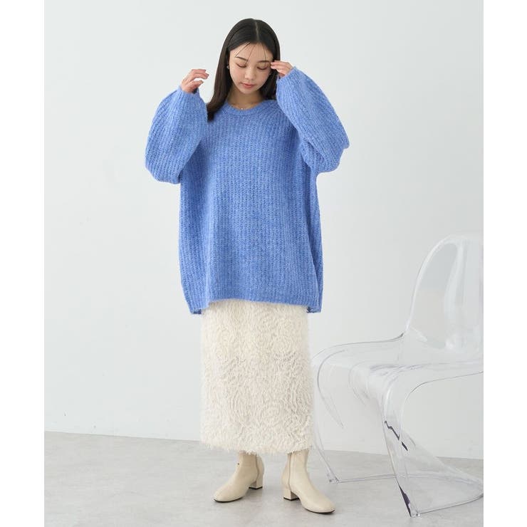 NATURAL LAUNDRY フラワーワイドチュニック オフ | un de plus