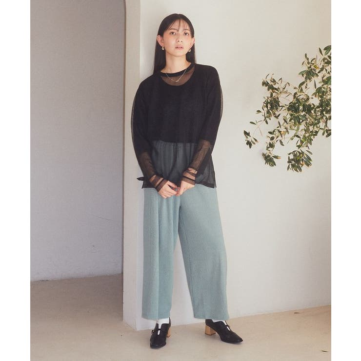 ラメシアースリーブプルオーバー | earth music&ecology  | 詳細画像4 