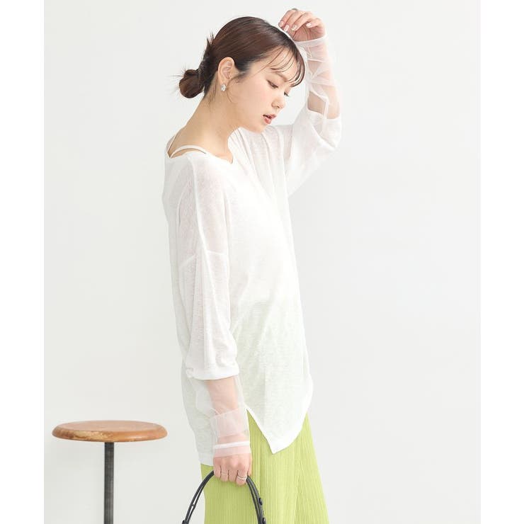 ラメシアースリーブプルオーバー | earth music&ecology  | 詳細画像7 