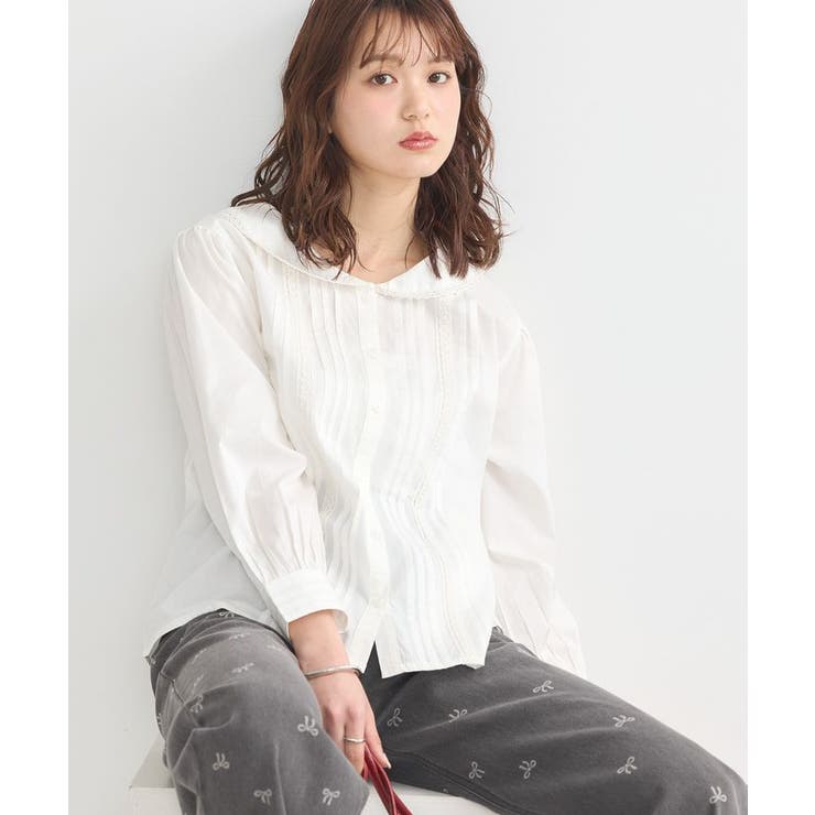 美品　ohga セーラーカラー　ブラウス セーラーカラーブラウス※WEB Store限定販売
