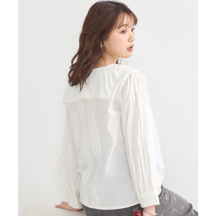 2019SS  cen.   myclozette  セーラーカラーブラウス Te chichi TERRASSE ブラウス シャツ セーラーカラーノースリシャツ