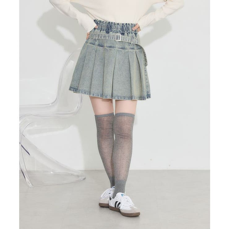 デニムプリーツスカパン | earth music&ecology  | 詳細画像11 