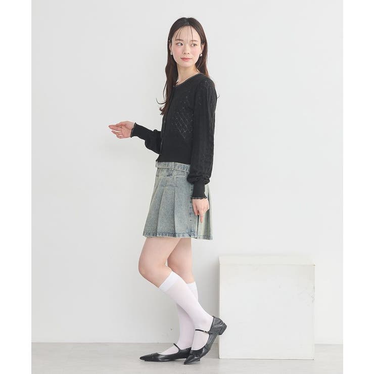 デニムプリーツスカパン | earth music&ecology  | 詳細画像19 