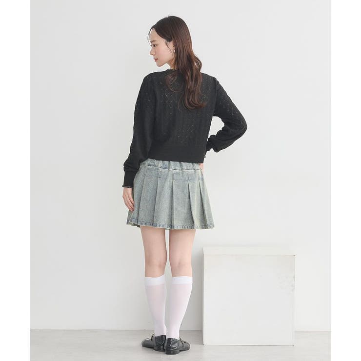 デニムプリーツスカパン | earth music&ecology  | 詳細画像20 