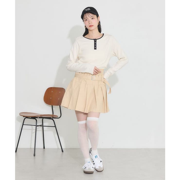 デニムプリーツスカパン | earth music&ecology  | 詳細画像33 