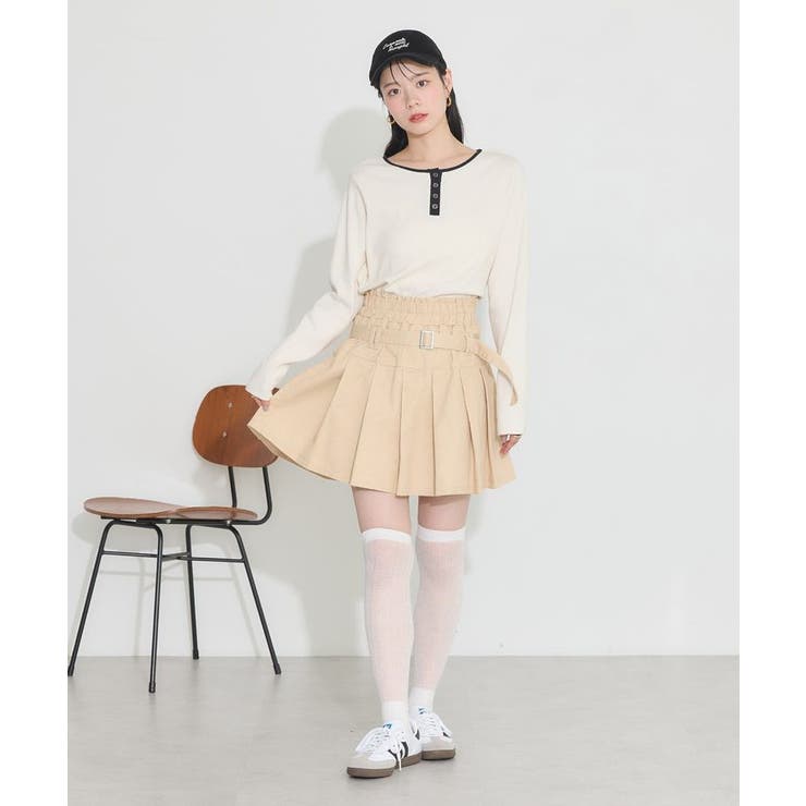 デニムプリーツスカパン | earth music&ecology  | 詳細画像34 