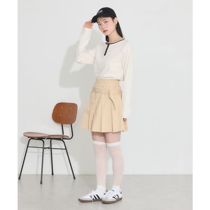 デニムプリーツスカパン | earth music&ecology  | 詳細画像35 