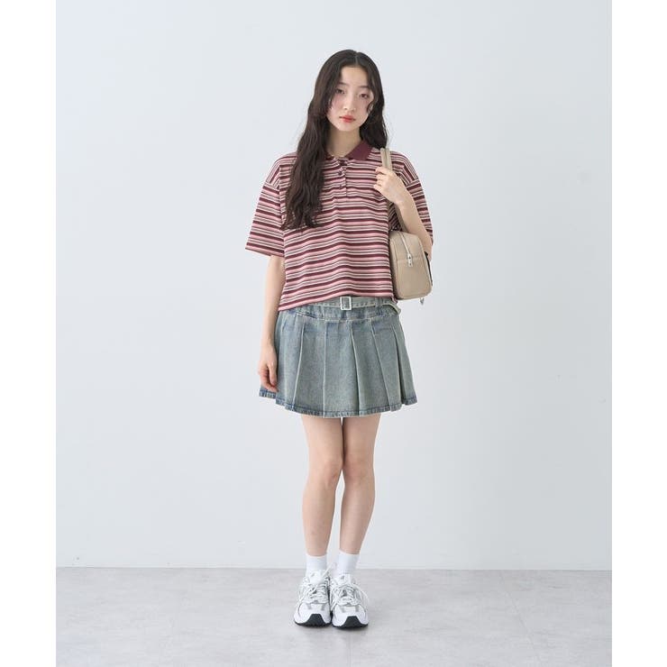 デニムプリーツスカパン | earth music&ecology  | 詳細画像39 