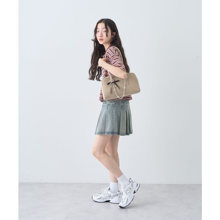 デニムプリーツスカパン | earth music&ecology  | 詳細画像40 