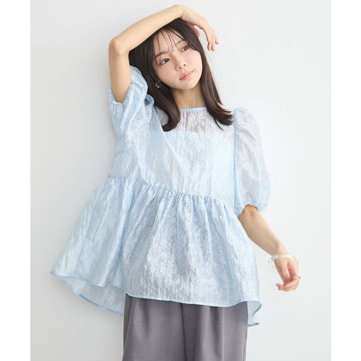 シアージャガードペプラムチュニック | earth music&ecology  | 詳細画像6 