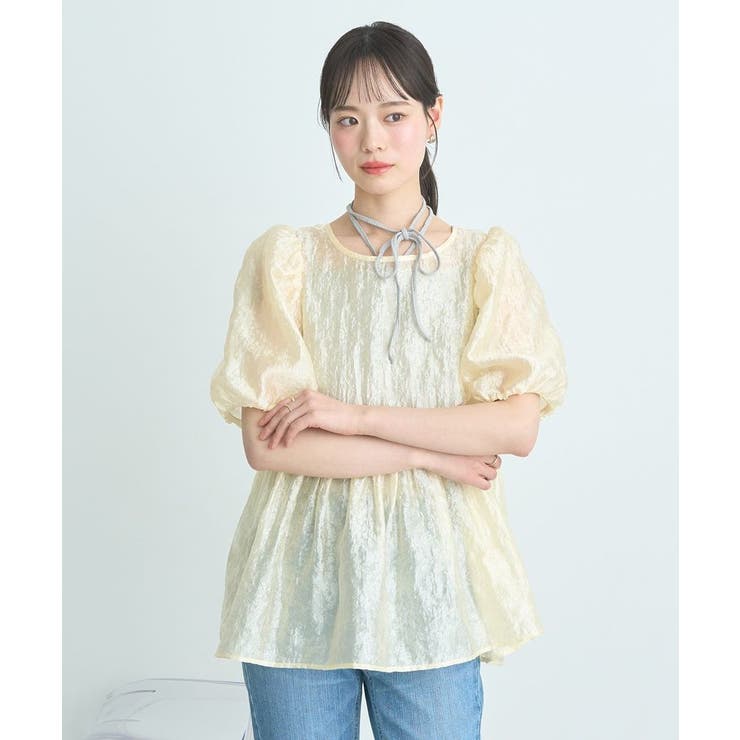 シアージャガードペプラムチュニック | earth music&ecology  | 詳細画像20 