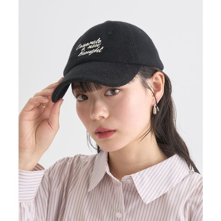 メッセージ刺繍パイルキャップ | earth music&ecology  | 詳細画像1 