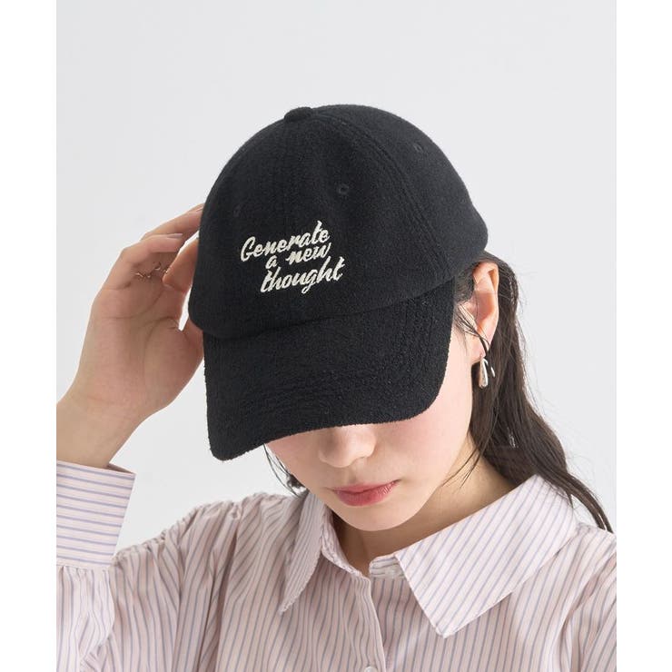 メッセージ刺繍パイルキャップ | earth music&ecology  | 詳細画像3 