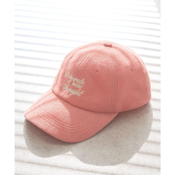 ピンク | メッセージ刺繍パイルキャップ | earth music&ecology 