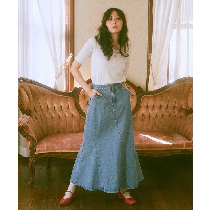 レースレイヤードリブプルオーバー | earth music&ecology  | 詳細画像5