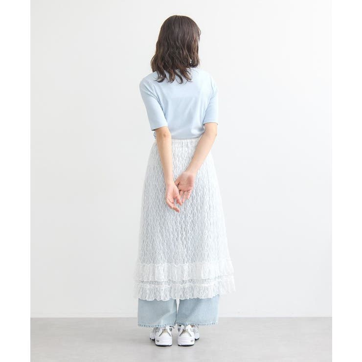 レースレイヤードリブプルオーバー | earth music&ecology  | 詳細画像11