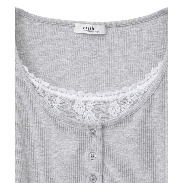 レースレイヤードリブプルオーバー | earth music&ecology  | 詳細画像23
