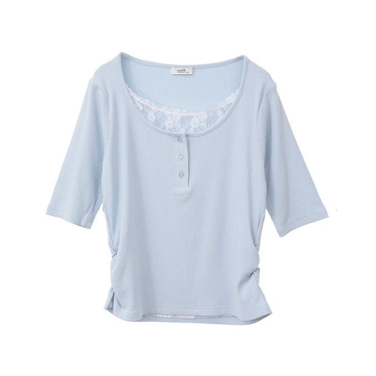 レースレイヤードリブプルオーバー | earth music&ecology  | 詳細画像30