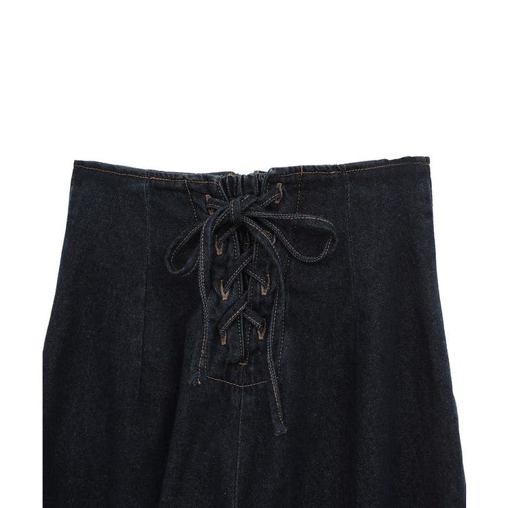 フロントZIPバックレースアップデニム | earth music&ecology  | 詳細画像22 