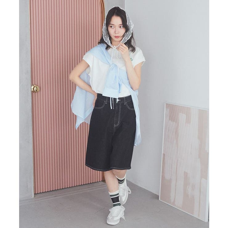 デニムハーフパンツ[品番：EMEW0049483]｜earth music&ecology