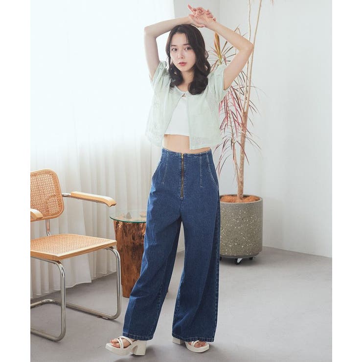 フラワーコード刺繍カーディガン | earth music&ecology  | 詳細画像4