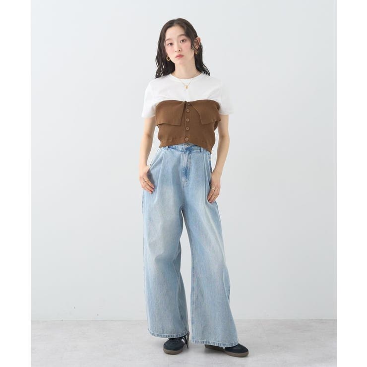 SET2点コンパクトTEE＋マルチwayニットビスチェ | earth music&ecology  | 詳細画像20 