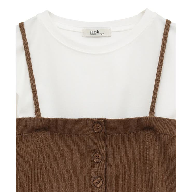 SET2点コンパクトTEE＋マルチwayニットビスチェ | earth music&ecology  | 詳細画像31 