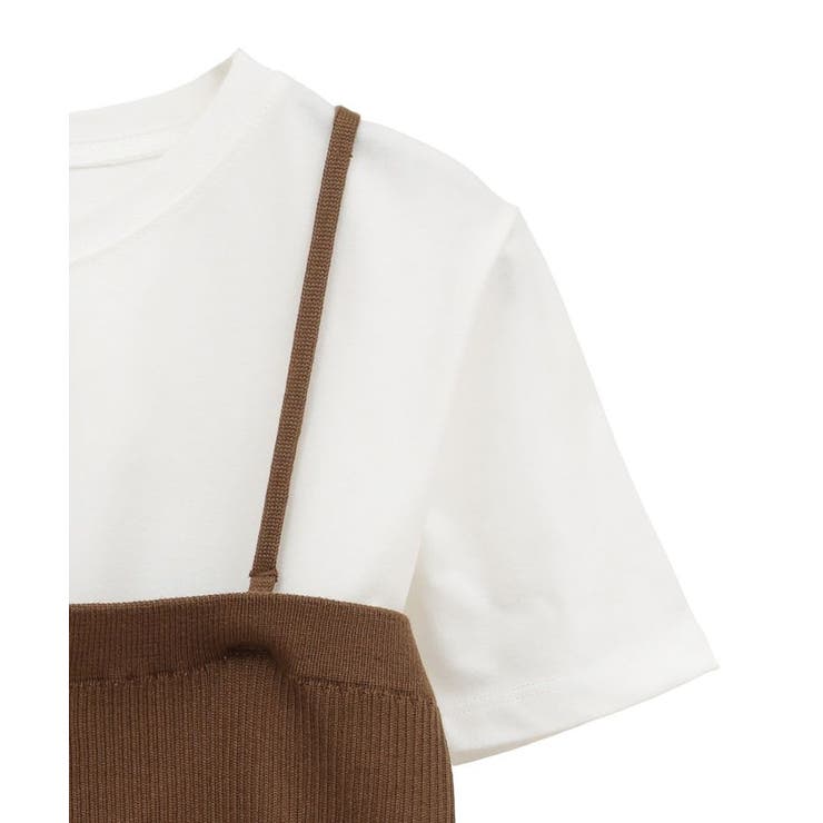 SET2点コンパクトTEE＋マルチwayニットビスチェ | earth music&ecology  | 詳細画像32 