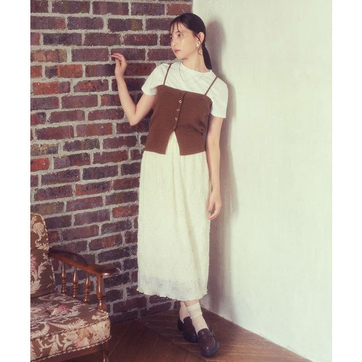 SET2点コンパクトTEE＋マルチwayニットビスチェ | earth music&ecology  | 詳細画像5 