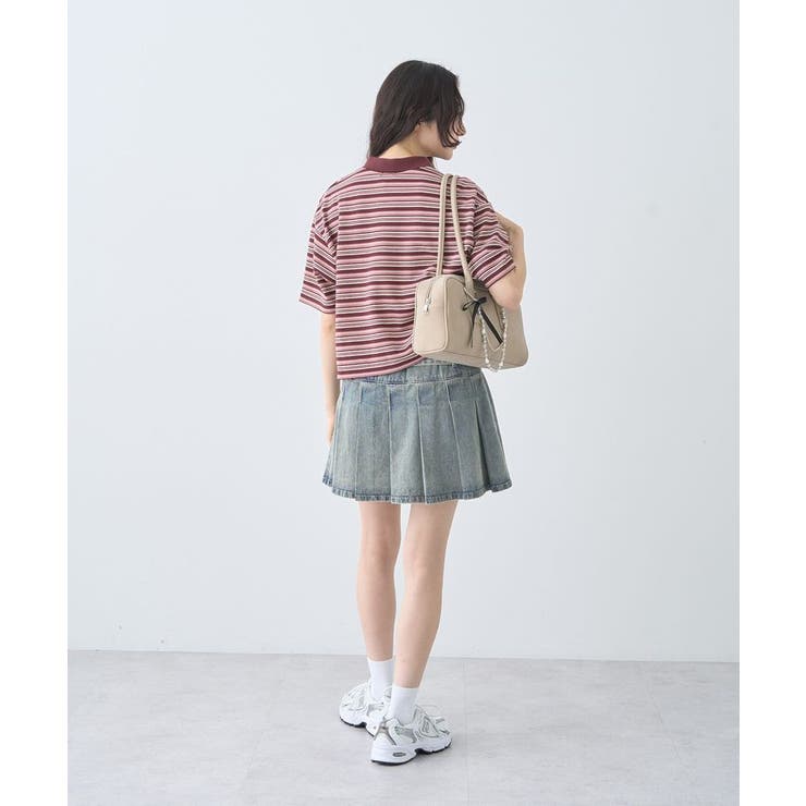 レトロボーダーポロシャツ | earth music&ecology  | 詳細画像13 