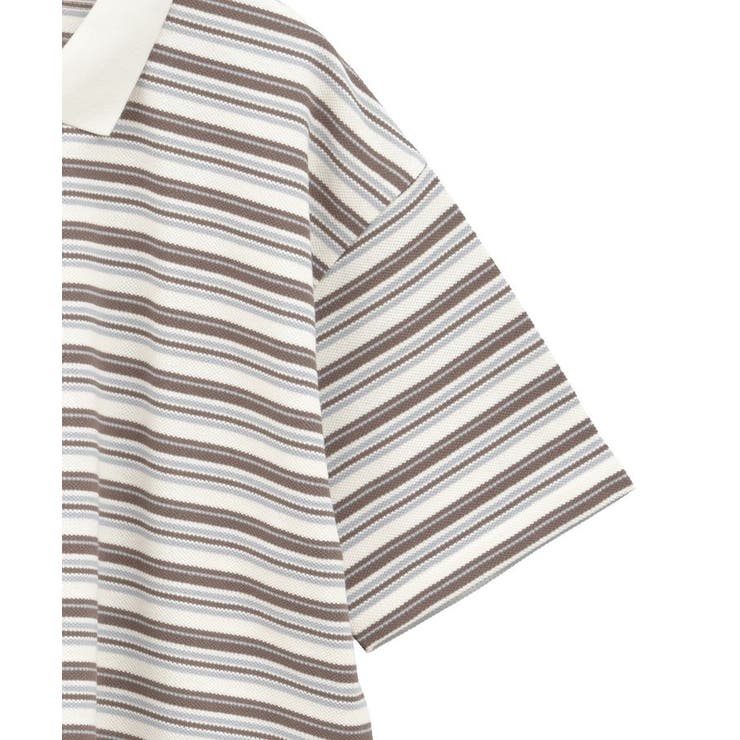 レトロボーダーポロシャツ | earth music&ecology  | 詳細画像18 