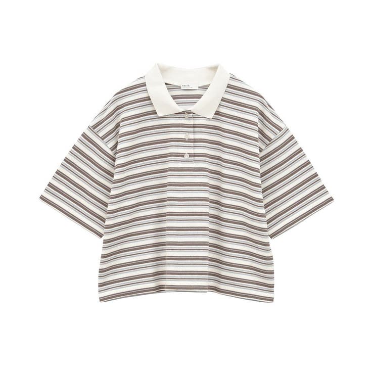 レトロボーダーポロシャツ | earth music&ecology  | 詳細画像22 