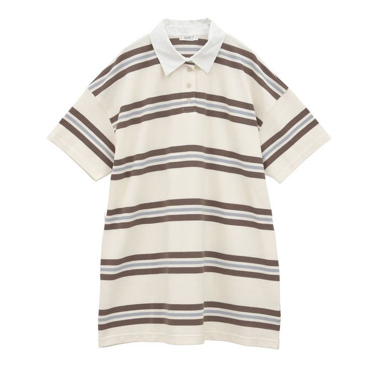 レトロボーダーラガーミニワンピース | earth music&ecology  | 詳細画像25 