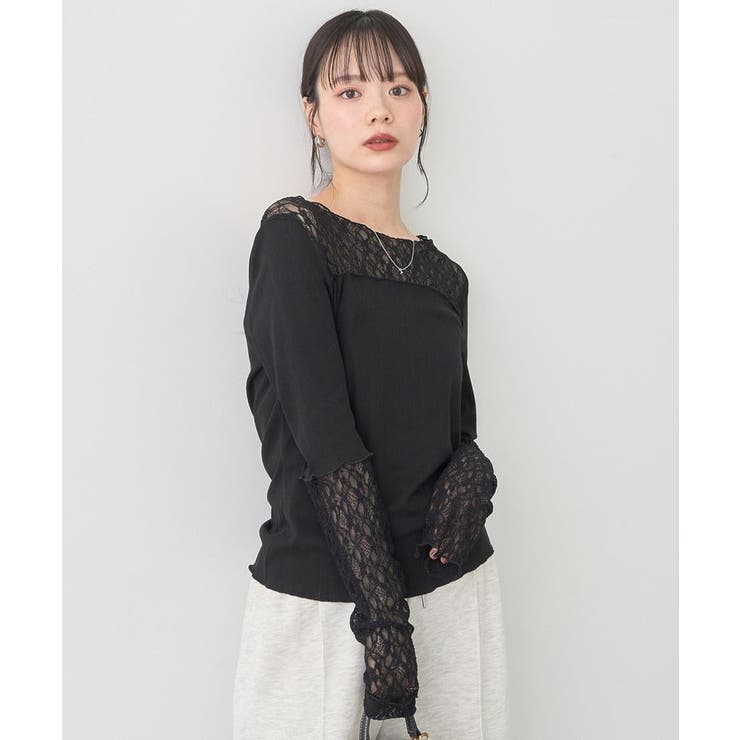 レース×アイレットプルオーバー | earth music&ecology  | 詳細画像12 