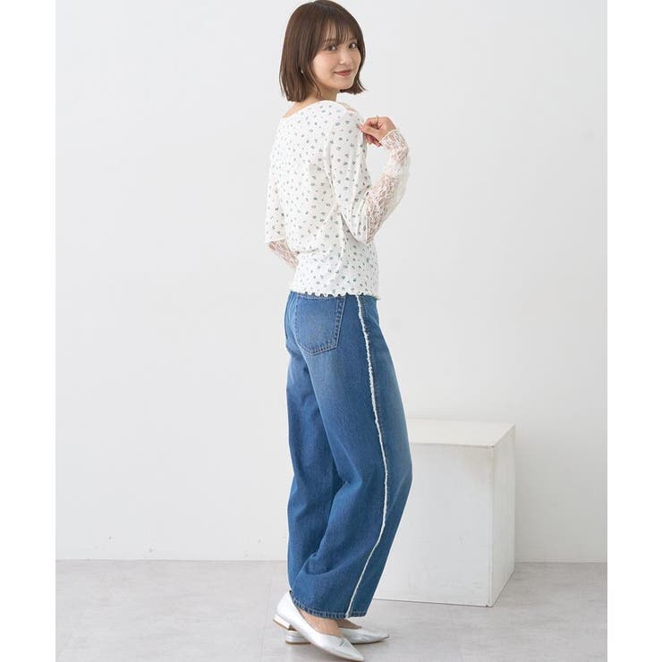 レース×アイレットプルオーバー | earth music&ecology  | 詳細画像19 