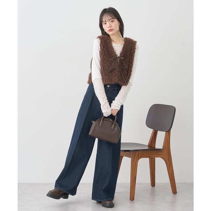 レース×アイレットプルオーバー | earth music&ecology  | 詳細画像9 