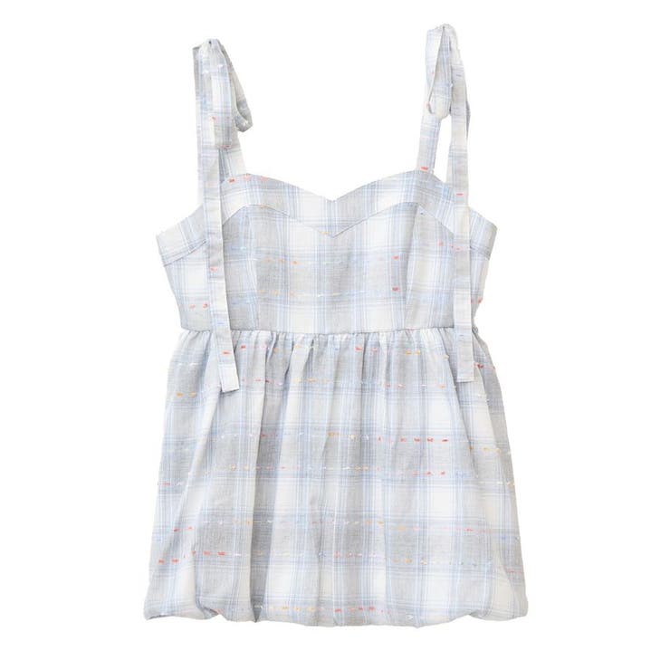 チェックパターンバルーンキャミビスチェ | earth music&ecology  | 詳細画像34 