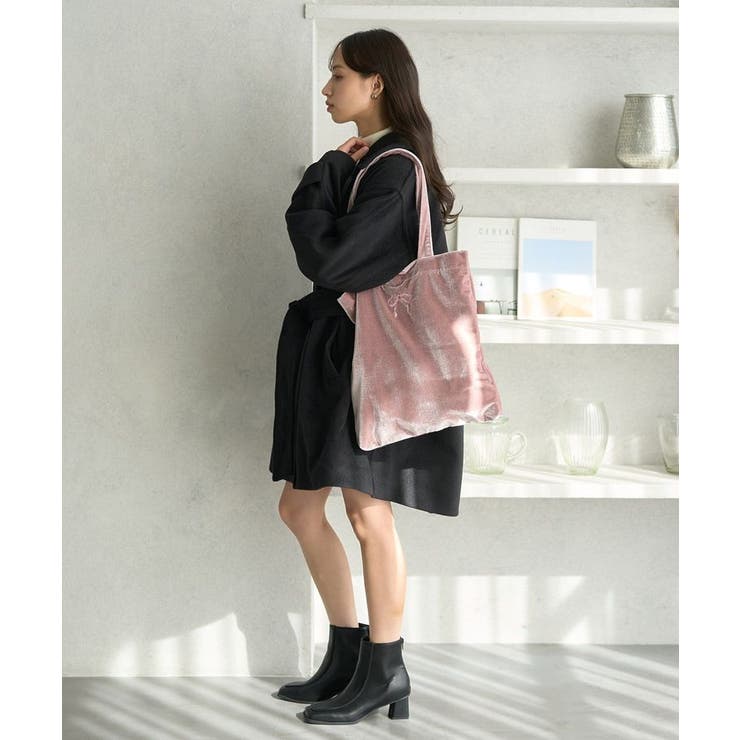 【WEB限定】ベロアトートバッグ | earth music&ecology  | 詳細画像18 