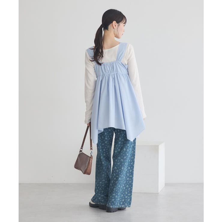 タックホックデニムパンツ | earth music&ecology  | 詳細画像30 