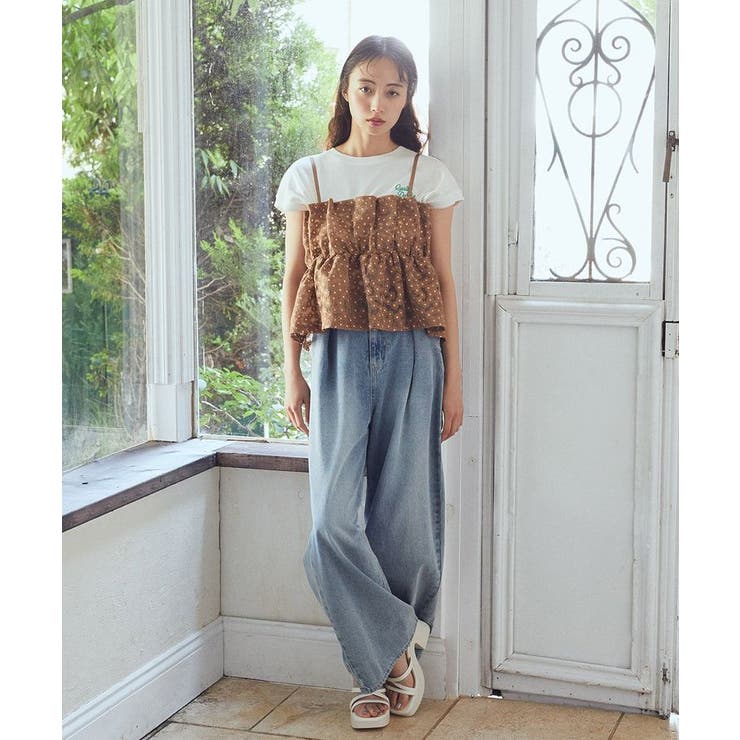 タックホックデニムパンツ | earth music&ecology  | 詳細画像34 