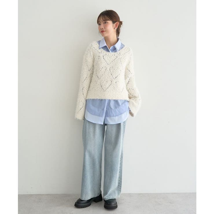 タックホックデニムパンツ | earth music&ecology  | 詳細画像40 