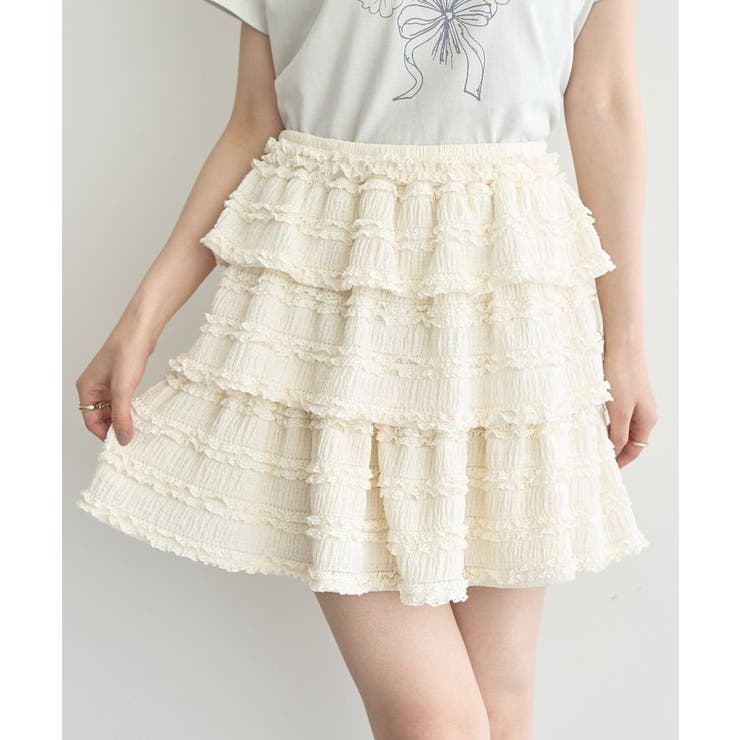 フリフリミニスカート[品番：EMEW0049927]｜earth music&ecology