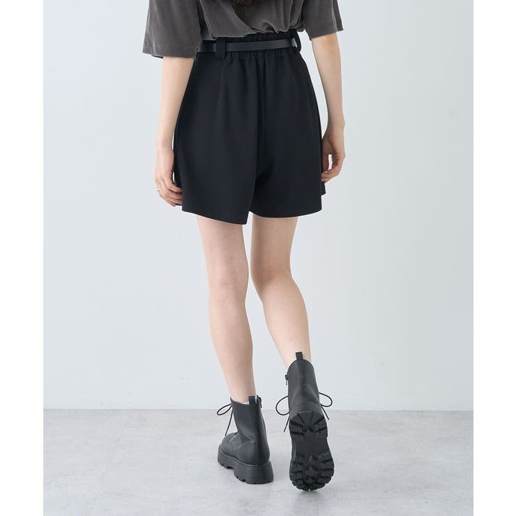 ベルト付きタブデザインショートパンツ | earth music&ecology  | 詳細画像20 