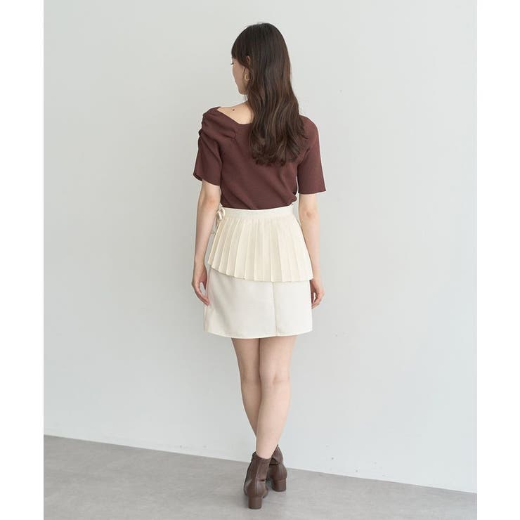 SET2点プリーツラップスカート＋ミニスカート | earth music&ecology  | 詳細画像20 