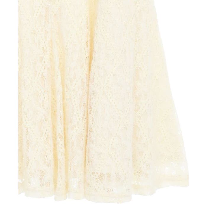 フロントギャザー起毛レースミニワンピース | earth music&ecology  | 詳細画像15 