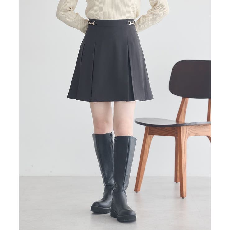 ビット付きミニスカート[品番：EMEW0050362]｜earth