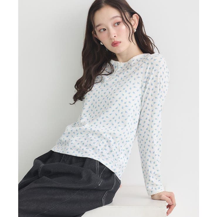 【WEB限定】アイレットジャカードタイトプルオーバー | earth music&ecology  | 詳細画像10 