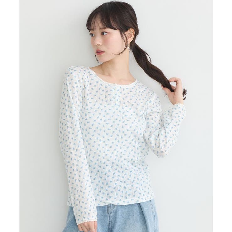 【WEB限定】アイレットジャカードタイトプルオーバー | earth music&ecology  | 詳細画像16 