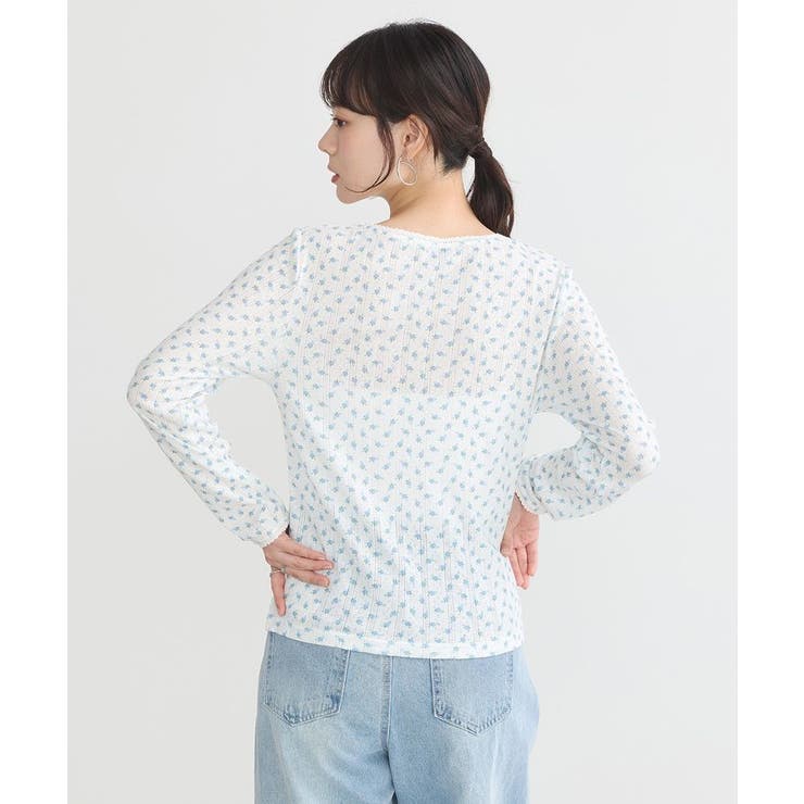 【WEB限定】アイレットジャカードタイトプルオーバー | earth music&ecology  | 詳細画像18 