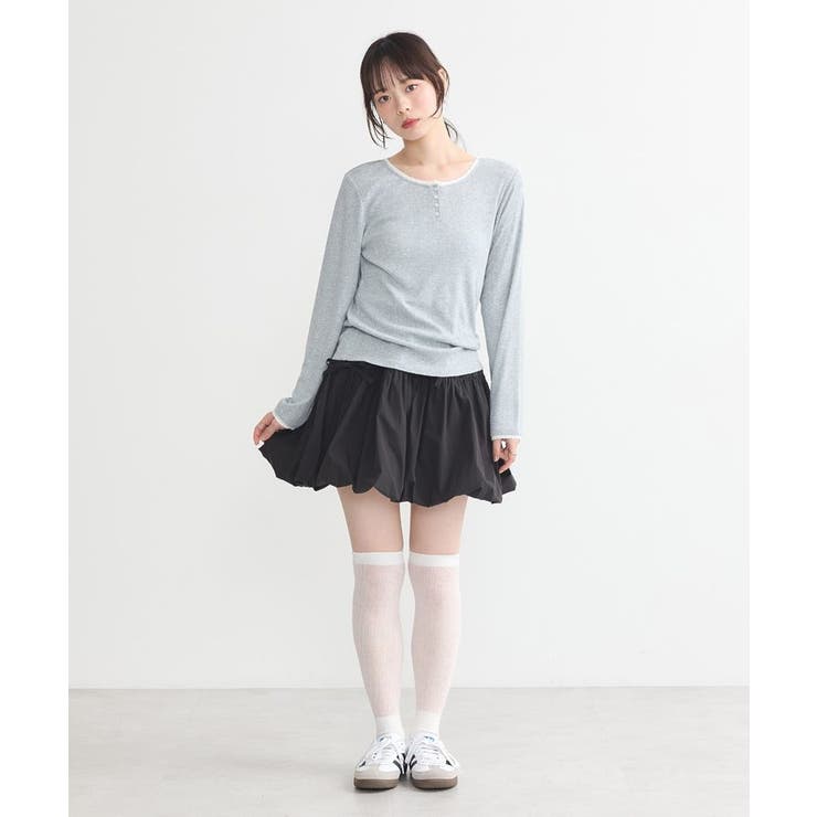 【WEB限定】アイレットジャカードタイトプルオーバー | earth music&ecology  | 詳細画像35 